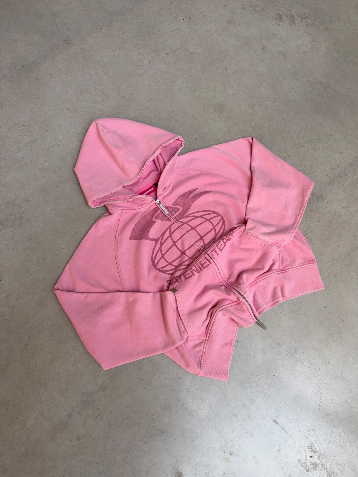 Team Pink Zip Hoodie