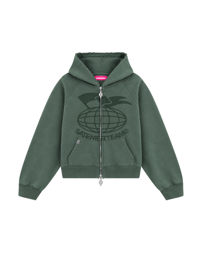 Team Green Zip Hoodie