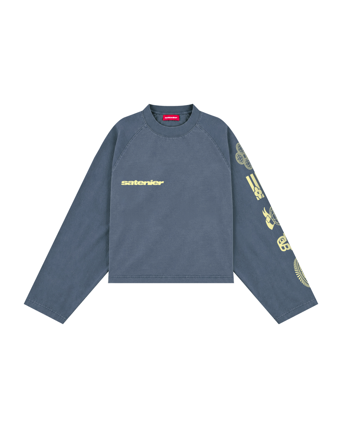 Half Blue Longsleeve