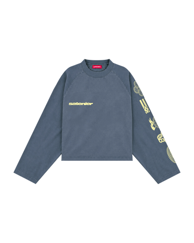 Half Blue Longsleeve