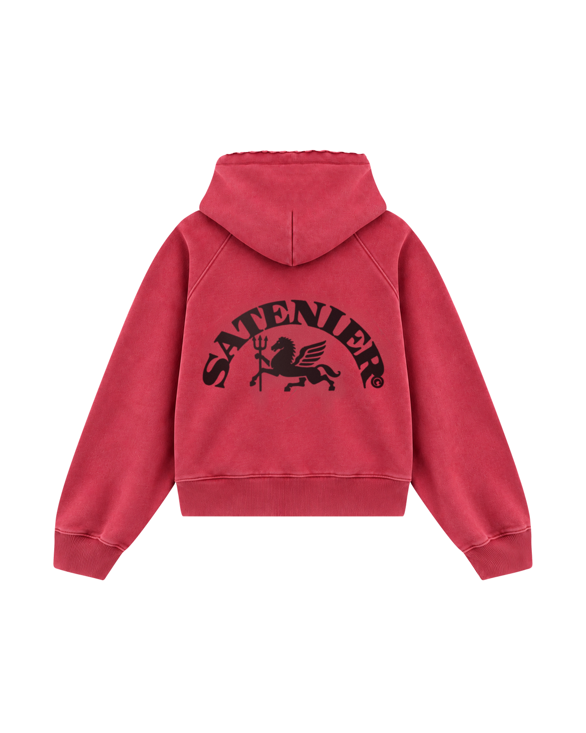 Insignia Red Zip Hoodie
