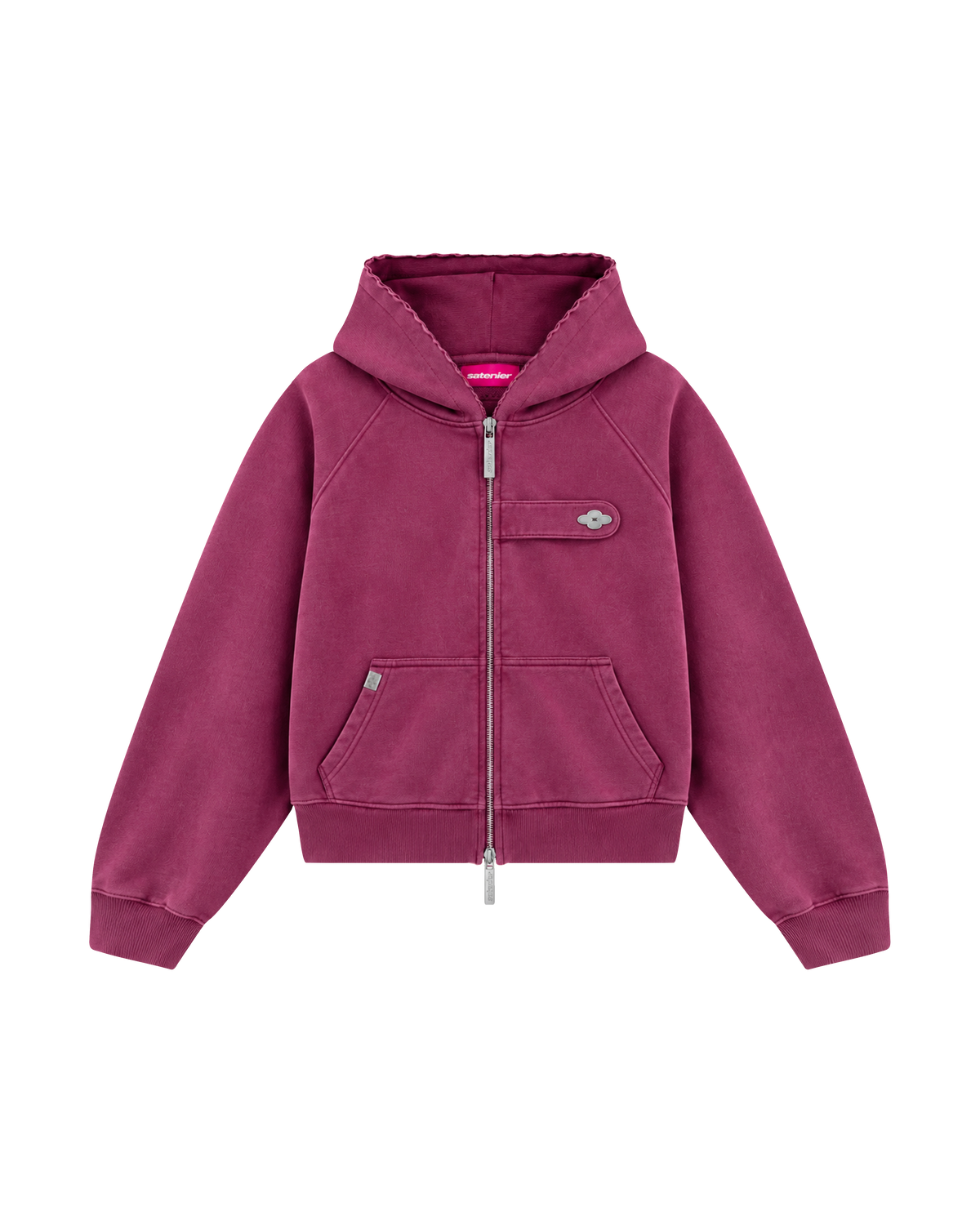Insignia Wine Zip Hoodie