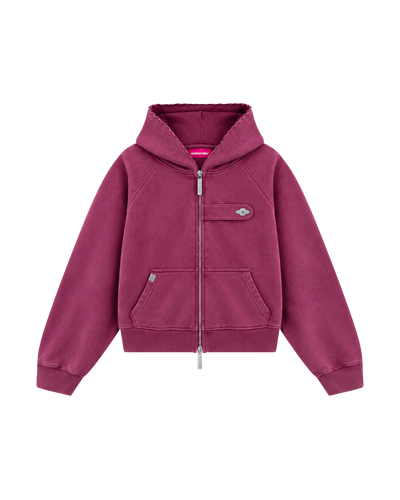 Insignia Wine Zip Hoodie