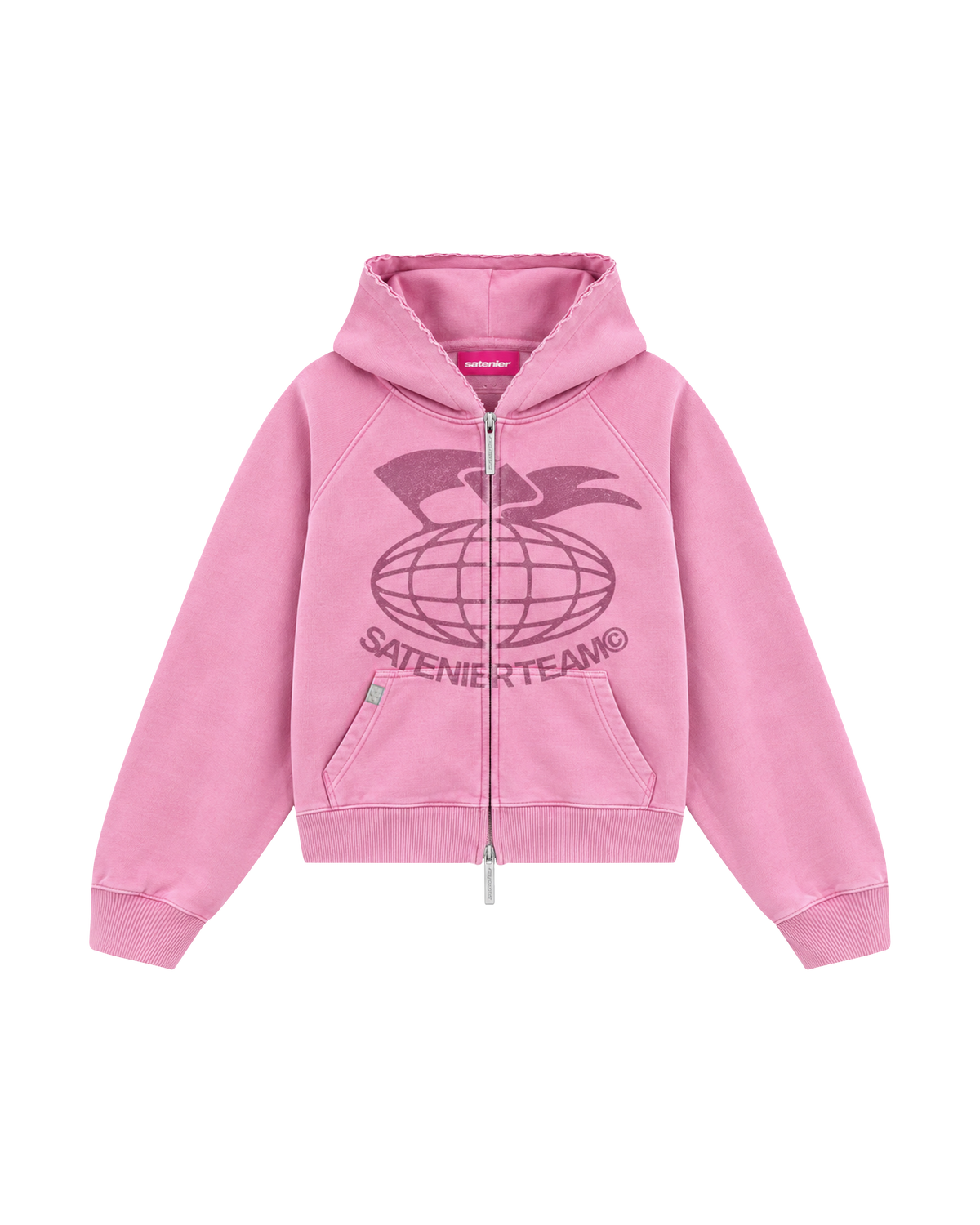 Team Pink Zip Hoodie