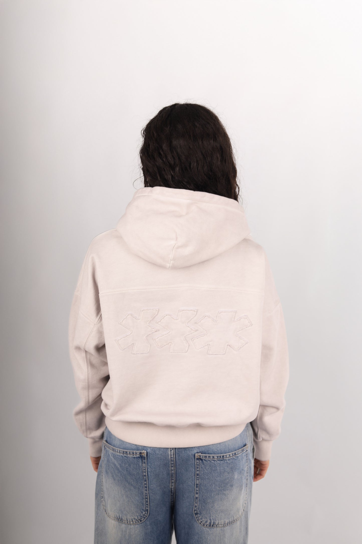 Light-Grey Asterisks Hoodie