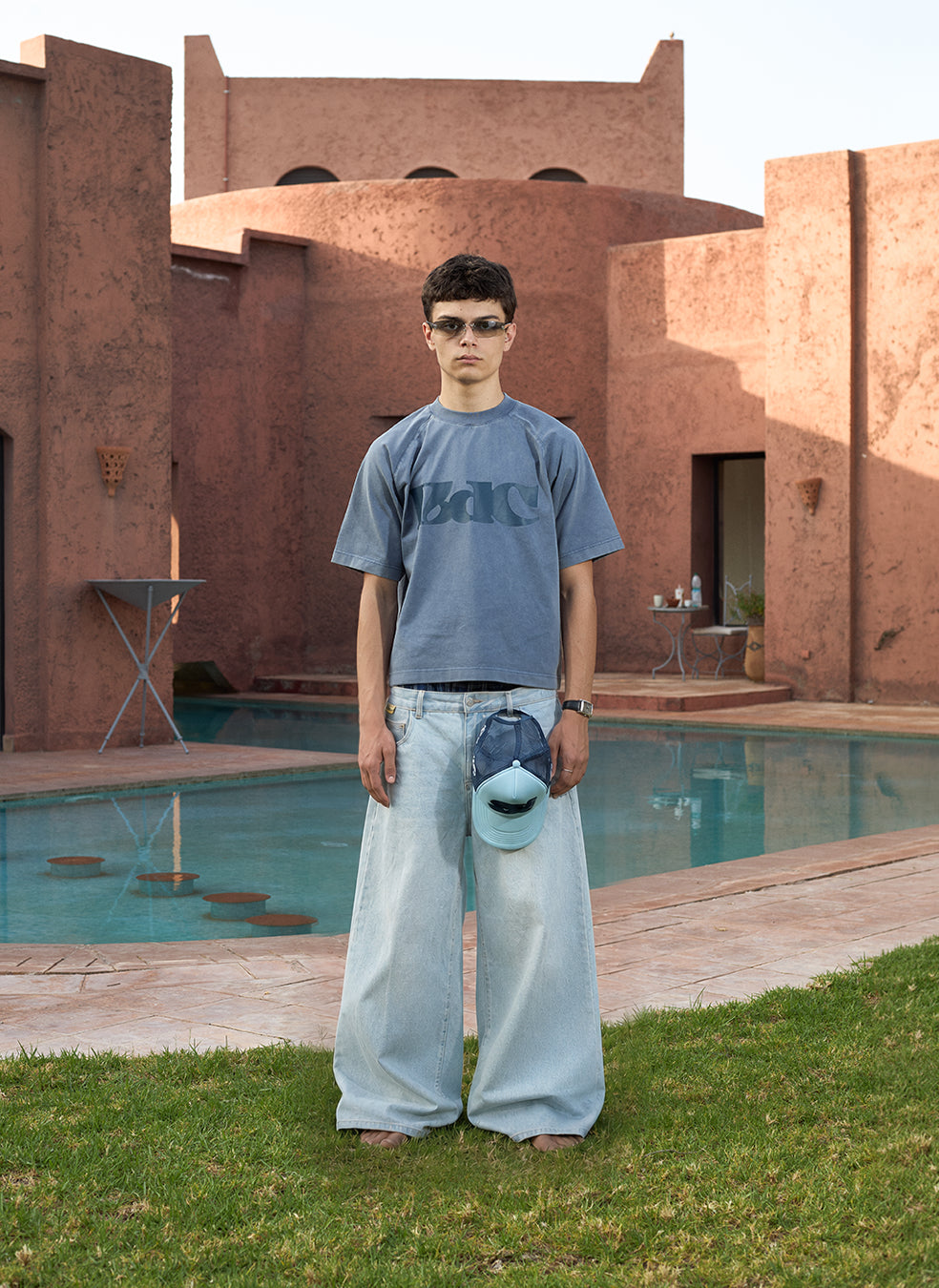Calligraph Blue Tee