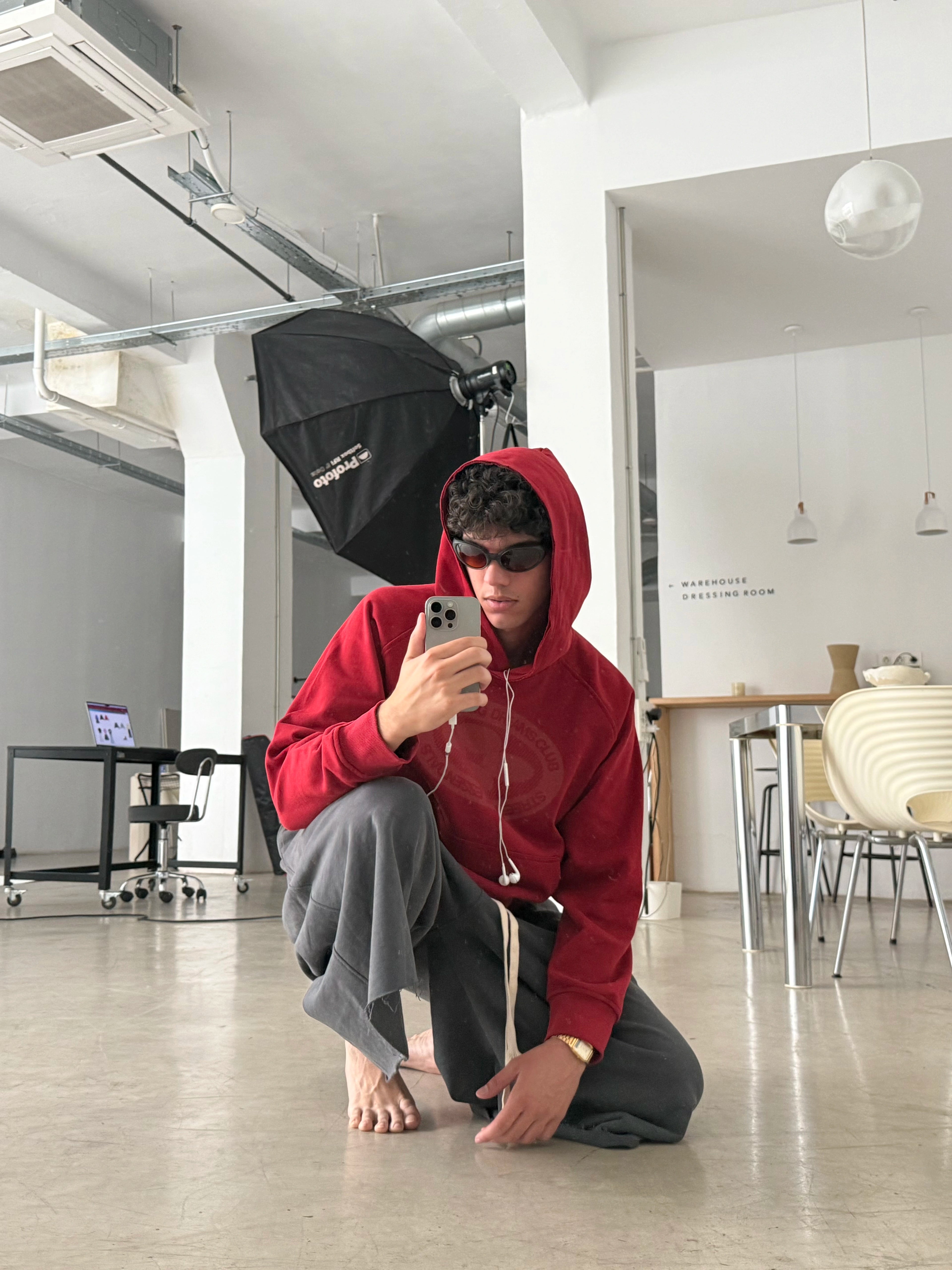 Emblem Bordeaux Hoodie