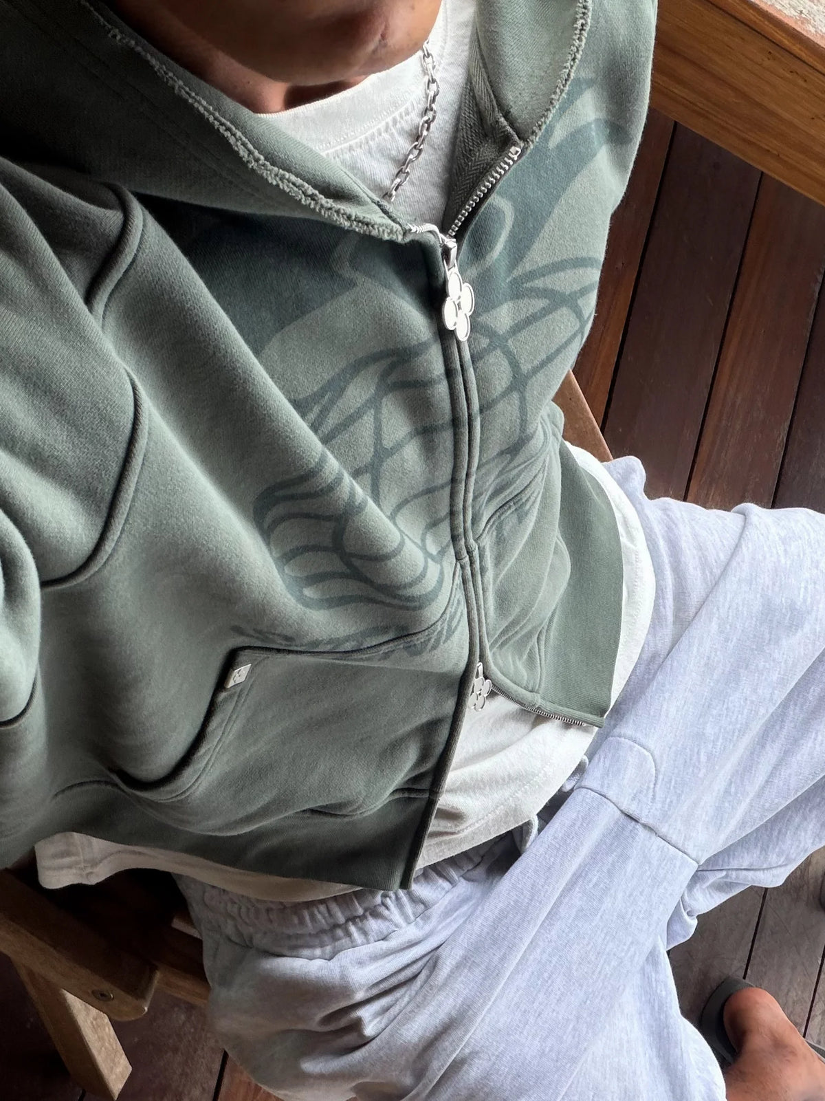 Team Green Zip Hoodie