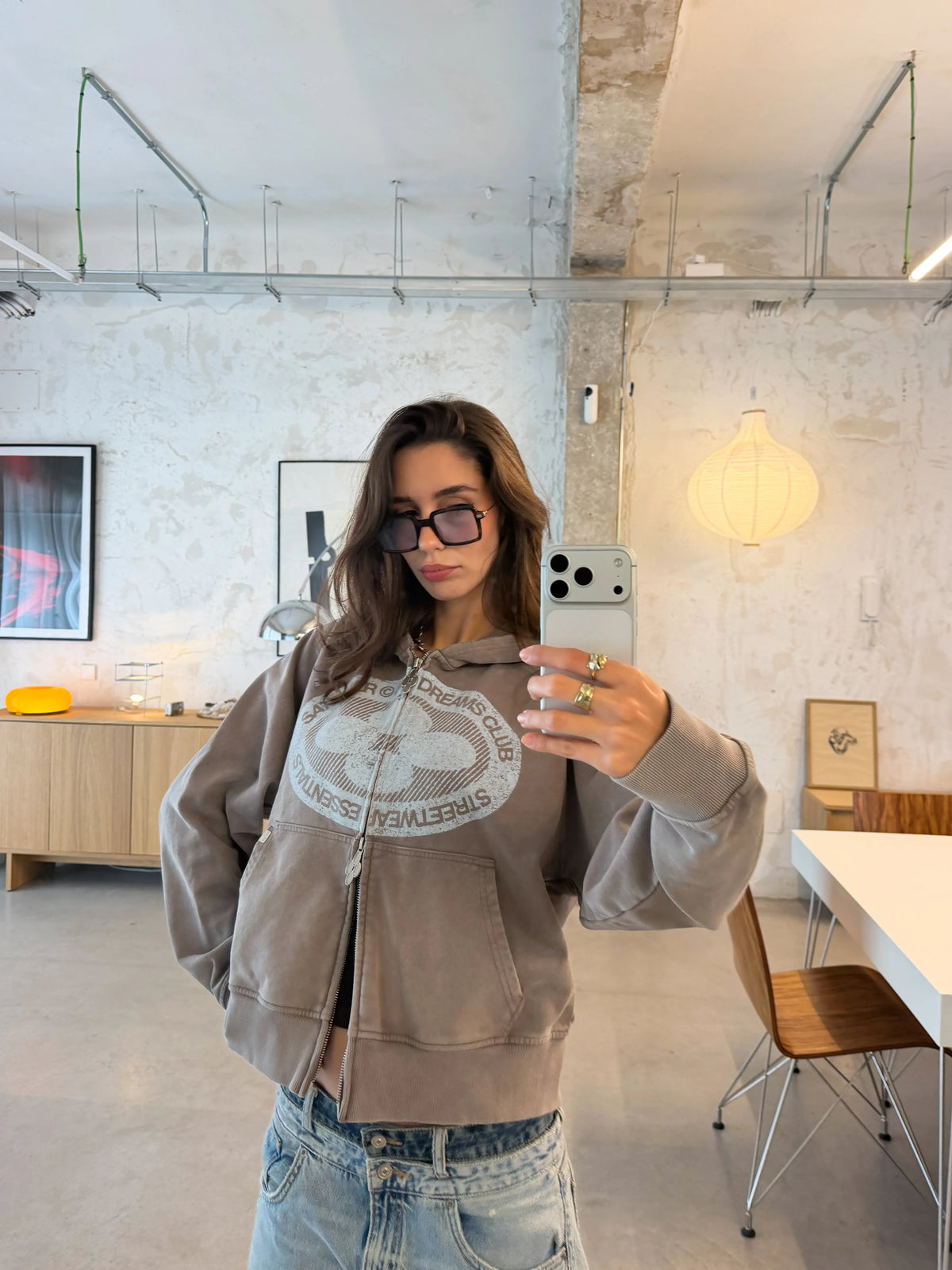 Emblem Moka Zip Hoodie