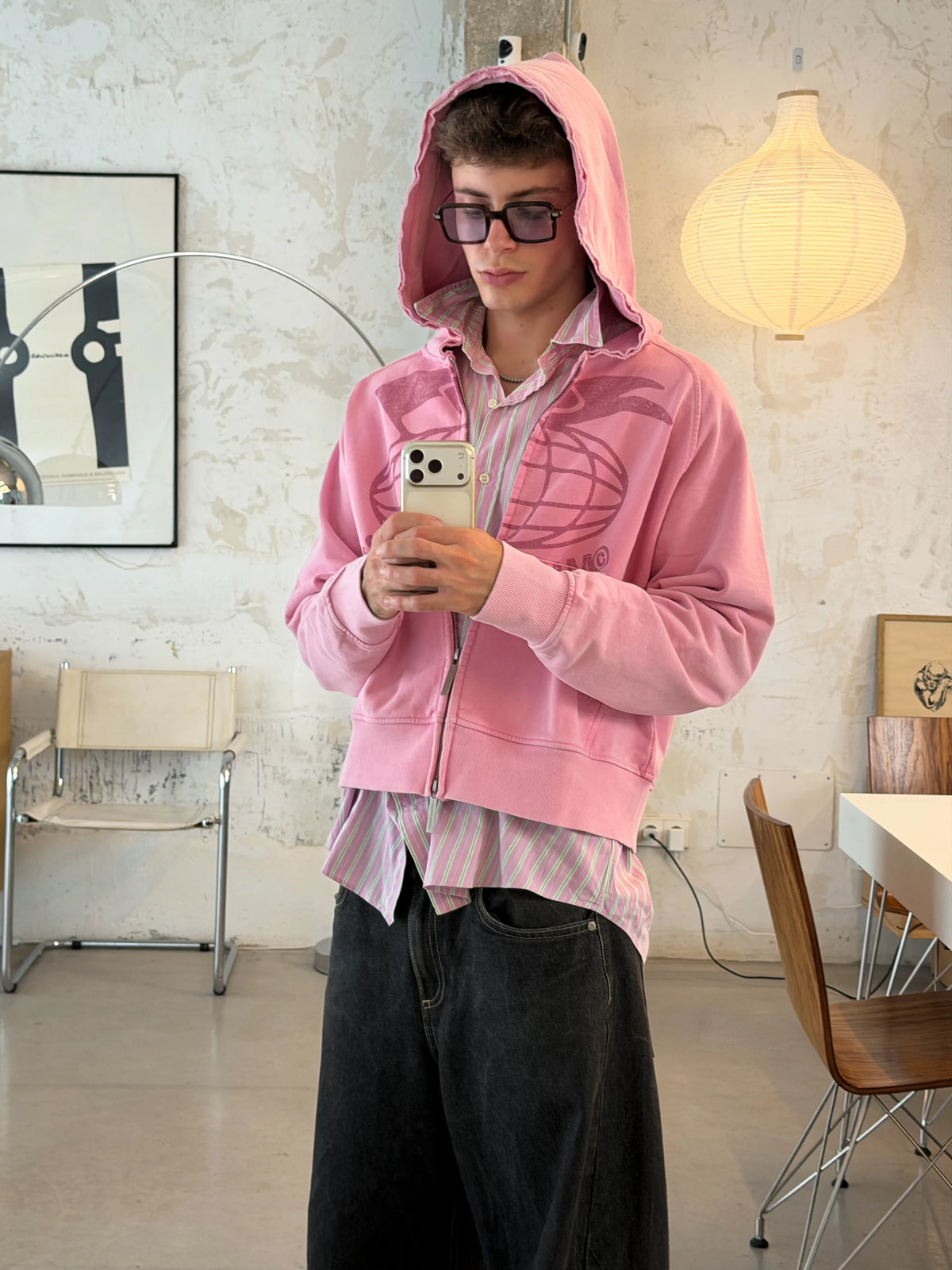 Team Pink Zip Hoodie