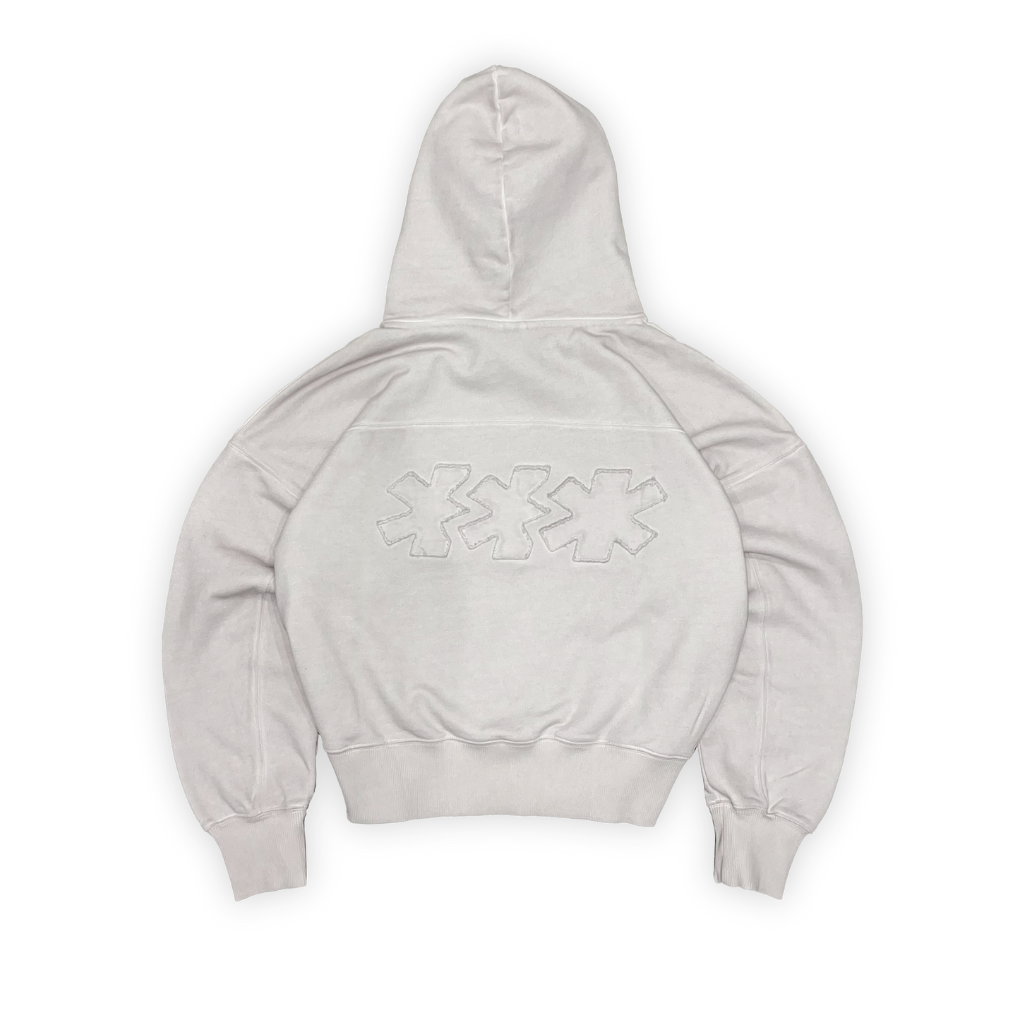 Light-Grey Asterisks Hoodie