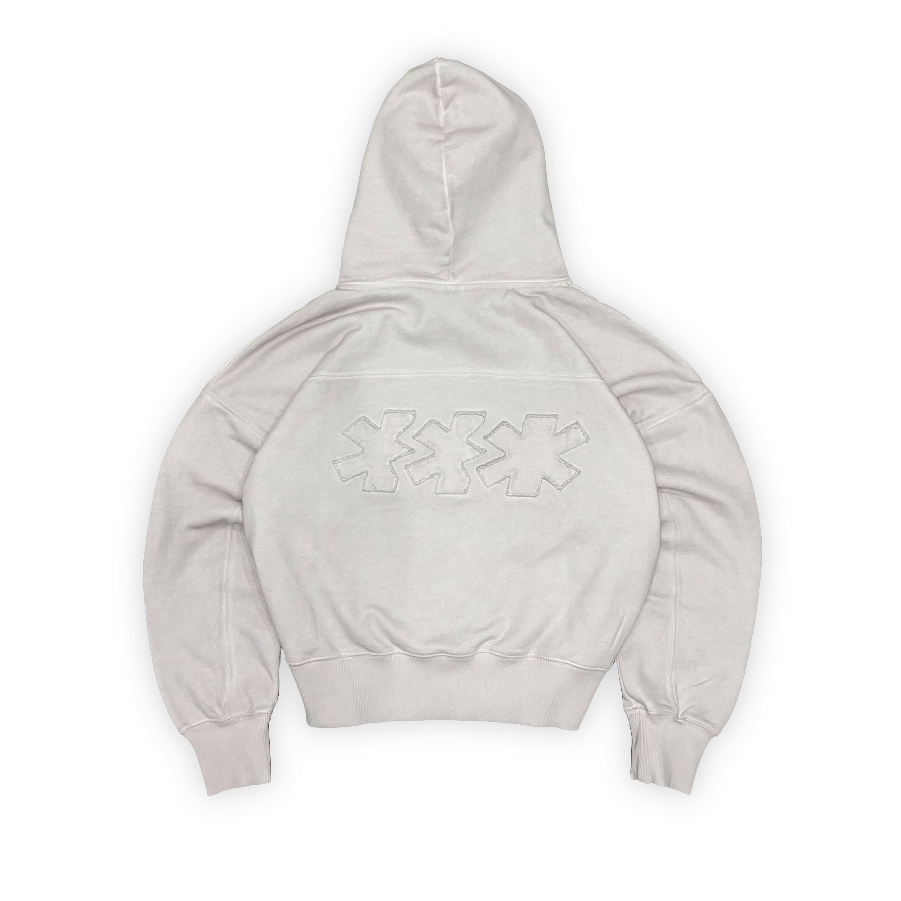 Light-Grey Asterisks Hoodie