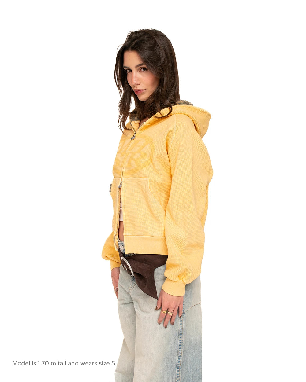 MHSTR WAFFLE ZIP HOODIE